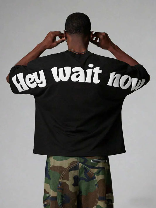 Camiseta Stynvo Hey Wait Now
