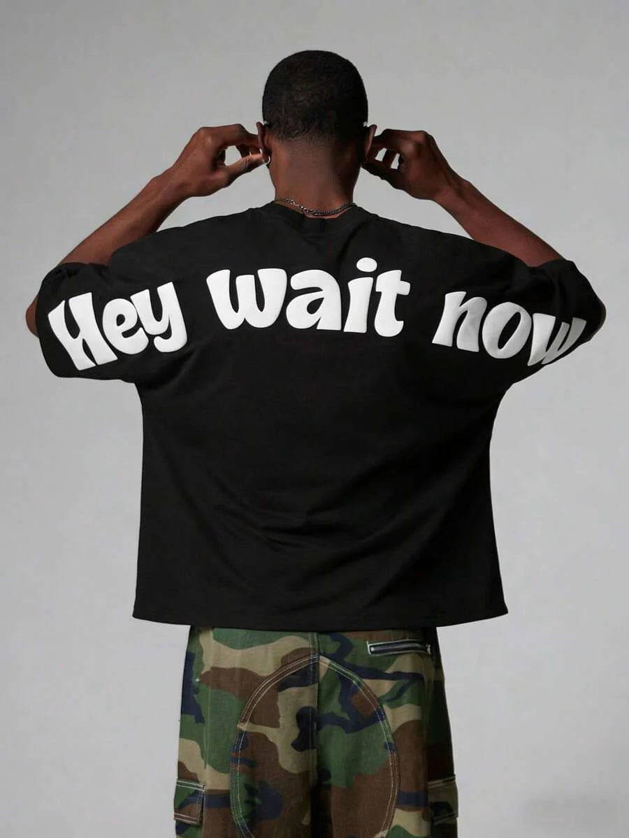 Camiseta Pavtros Hey Wait Now