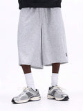 SUMWON Calça de Moletom Mescla Ajuste Relaxado Jogger Casual, Cintura Elástica, Bolsos Laterais, Fechamento com Cordão, Roupa de Estar em Casa Confortável, Uso Diário Simples