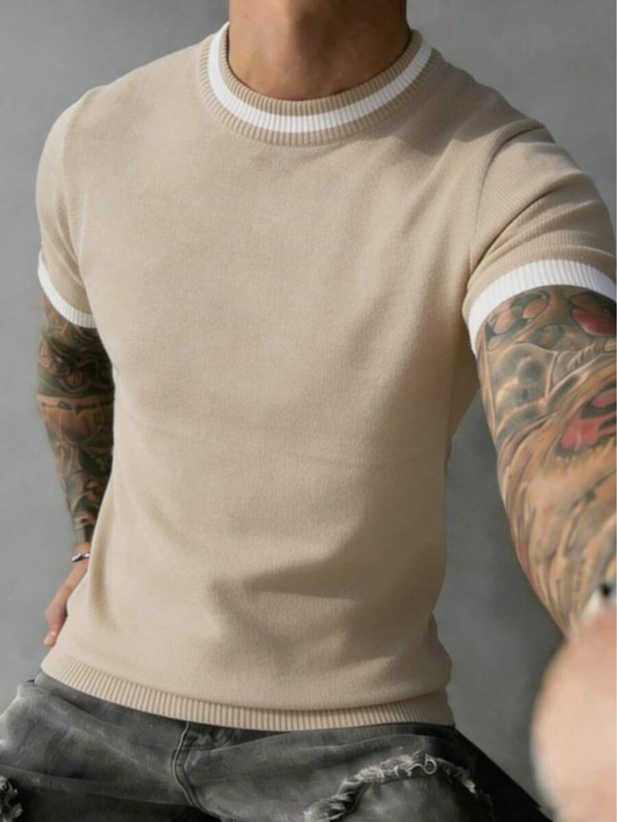 Camiseta Pavtros Listrada Minimalista