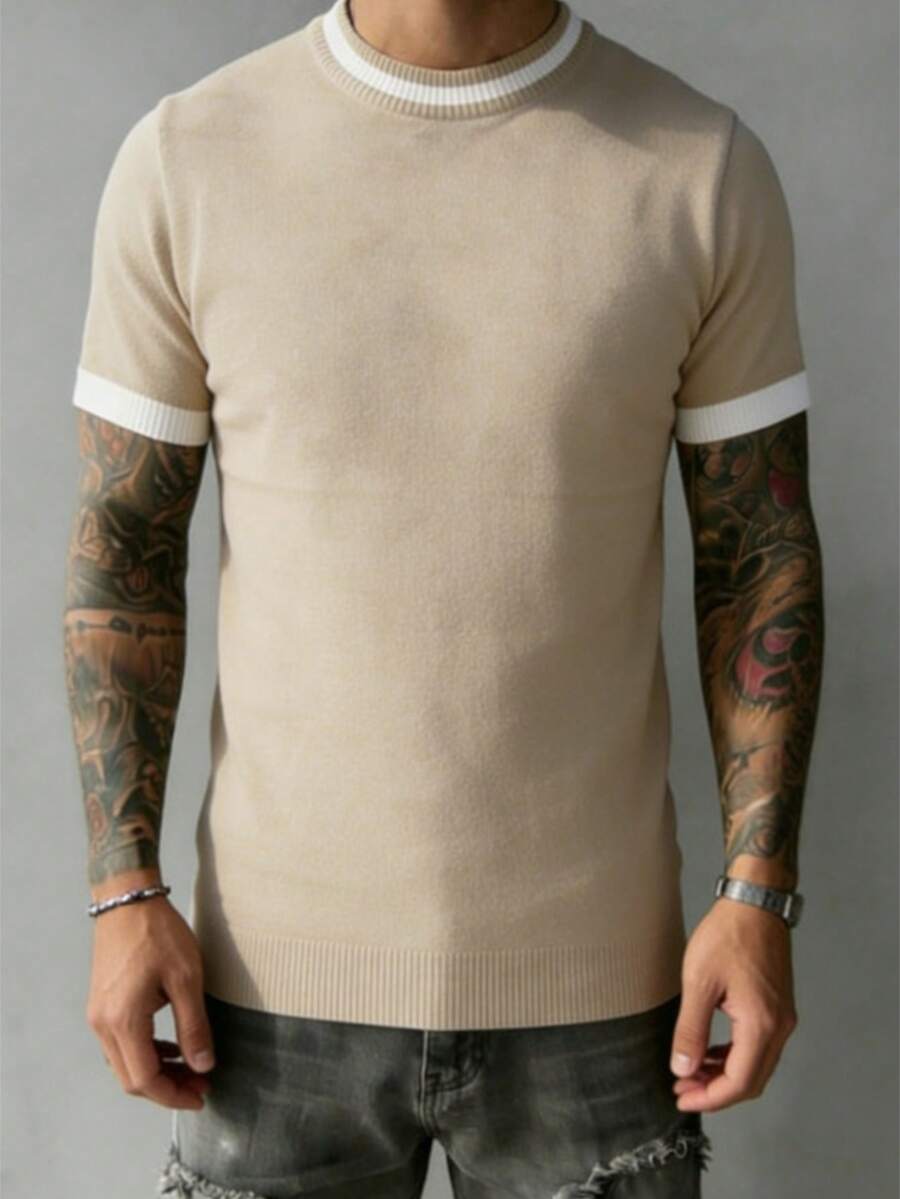 Camiseta Pavtros Listrada Minimalista