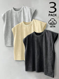 PAVTROS Regata Masculina de Verão Casual Fashion Street para Férias e Uso Diário, Estampa de Morango e Letras, Modelagem Solta, Holiday