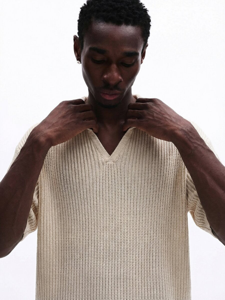 Camisa Polo Pavtros Studios Ribbed Heavy Knit Polo — Foto 11