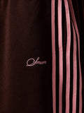 SUMWON Shorts Casual com Listras Laterais em Veludo, Cordão, Comprimento Joelho, Ajuste Relaxado, Verão Solto, Cintura Elástica