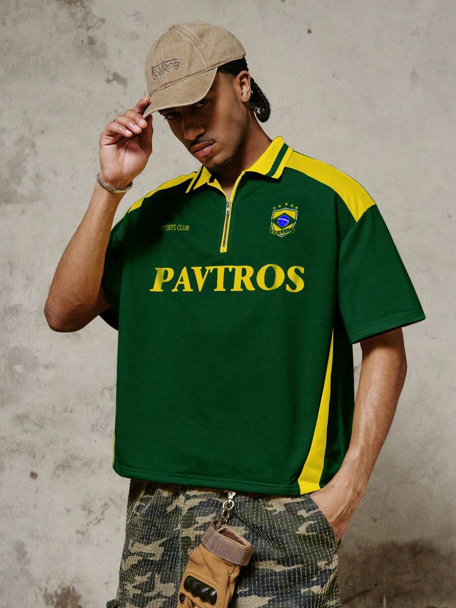Camisa Polo Pavtros Studios Brazil Football Jersey — Foto 1