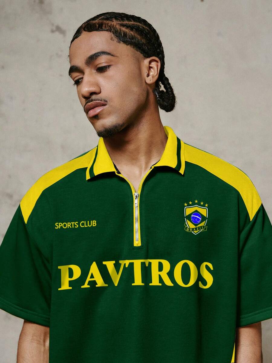 Camisa Polo Pavtros Studios Brazil Football Jersey — Foto 4