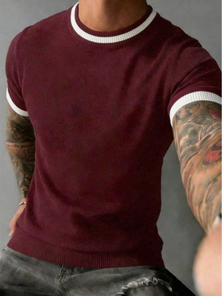 Camiseta Pavtros Listrada Minimalista