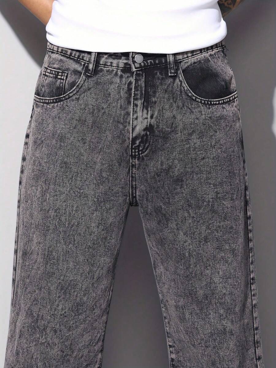 Calça Pavtros Studios Acid Wash Denim - foto 4