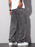 Calça Pavtros Studios Acid Wash Denim