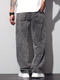 Calça Pavtros Studios Acid Wash Denim