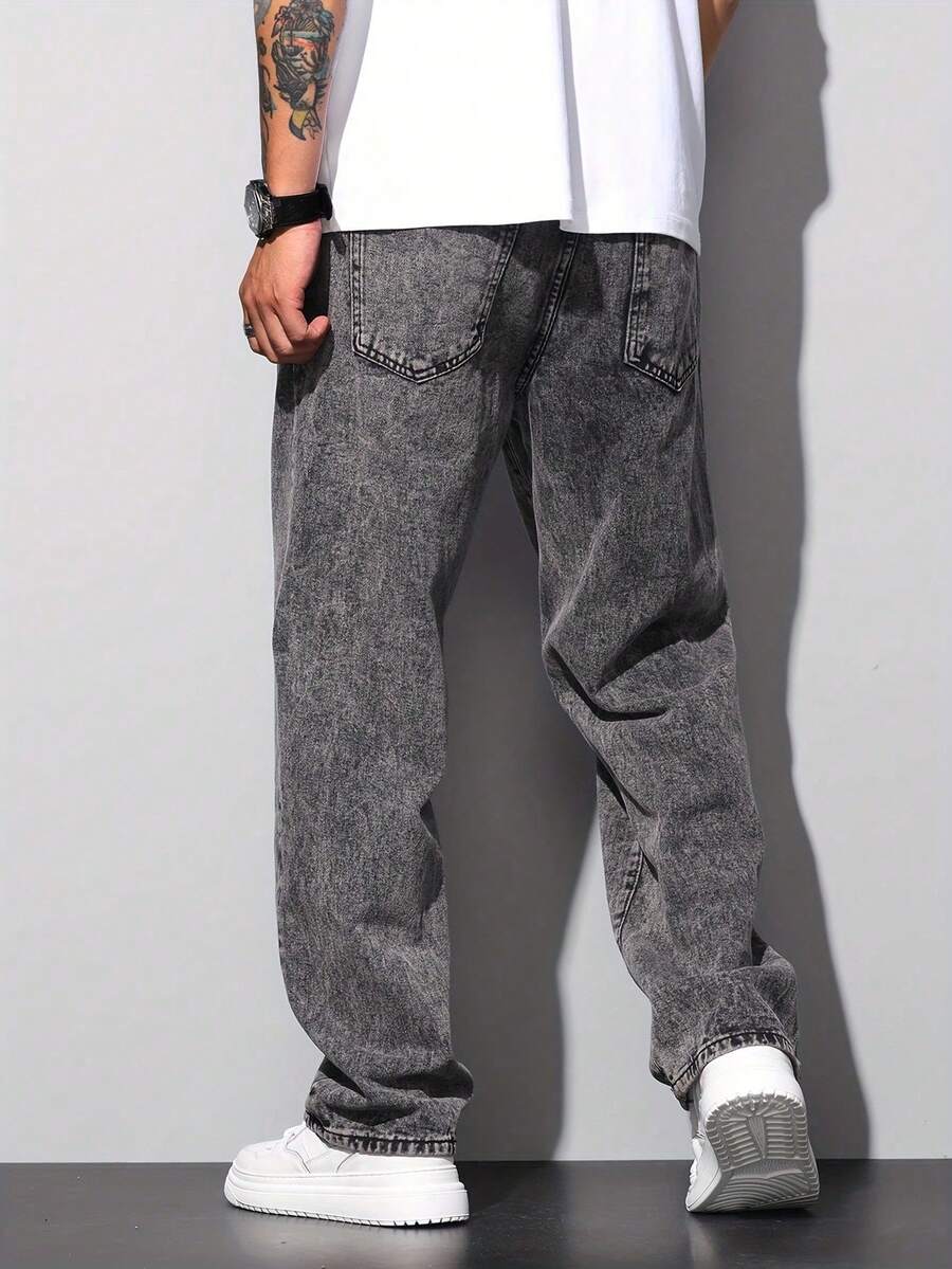 Calça Pavtros Studios Acid Wash Denim - foto 7