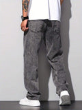 Calça Pavtros Studios Acid Wash Denim