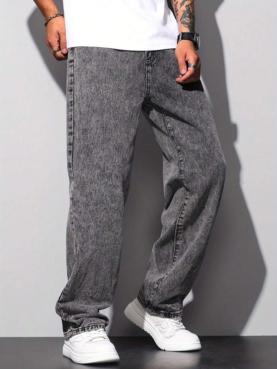 Calça Pavtros Studios Acid Wash Denim - foto 3