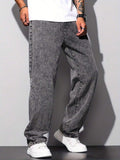 Calça Pavtros Studios Acid Wash Denim
