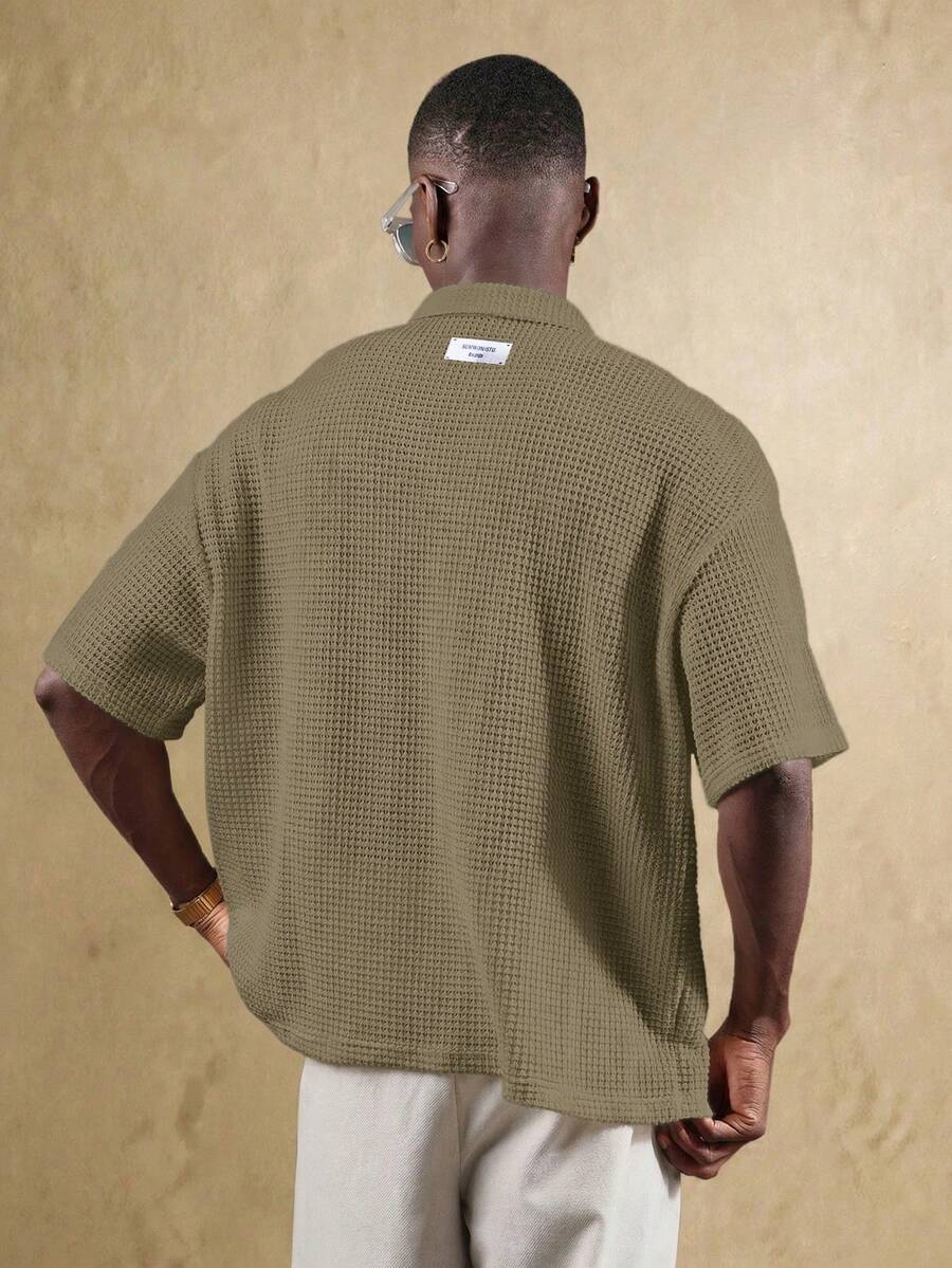 Camisa Polo Pavtros Studios Waffle Knit Polo — Foto 27