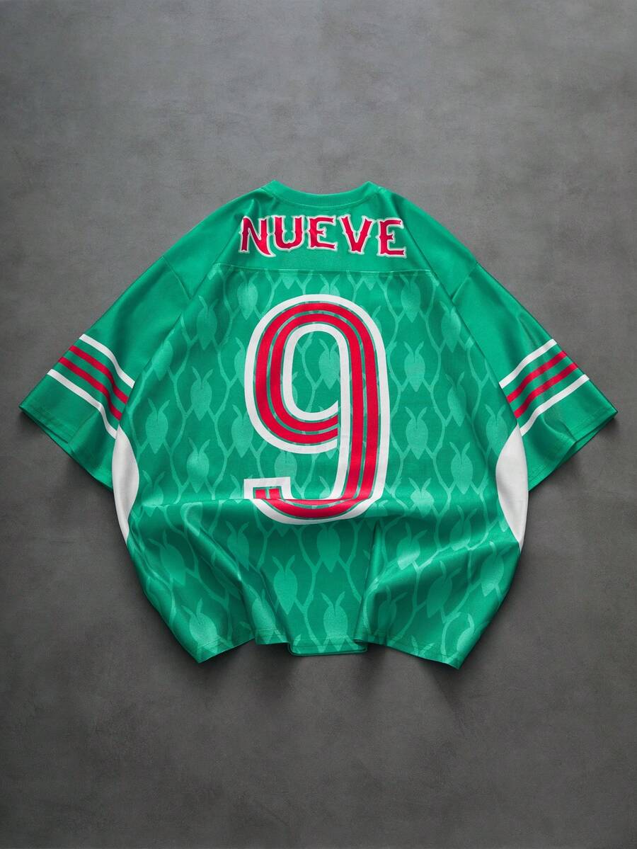 Camiseta Masculina Studios Mexico Retro Jersey Oversized — Pavtros