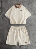 Conjunto Pavtros Studios Knit Retro Polo Shorts Set