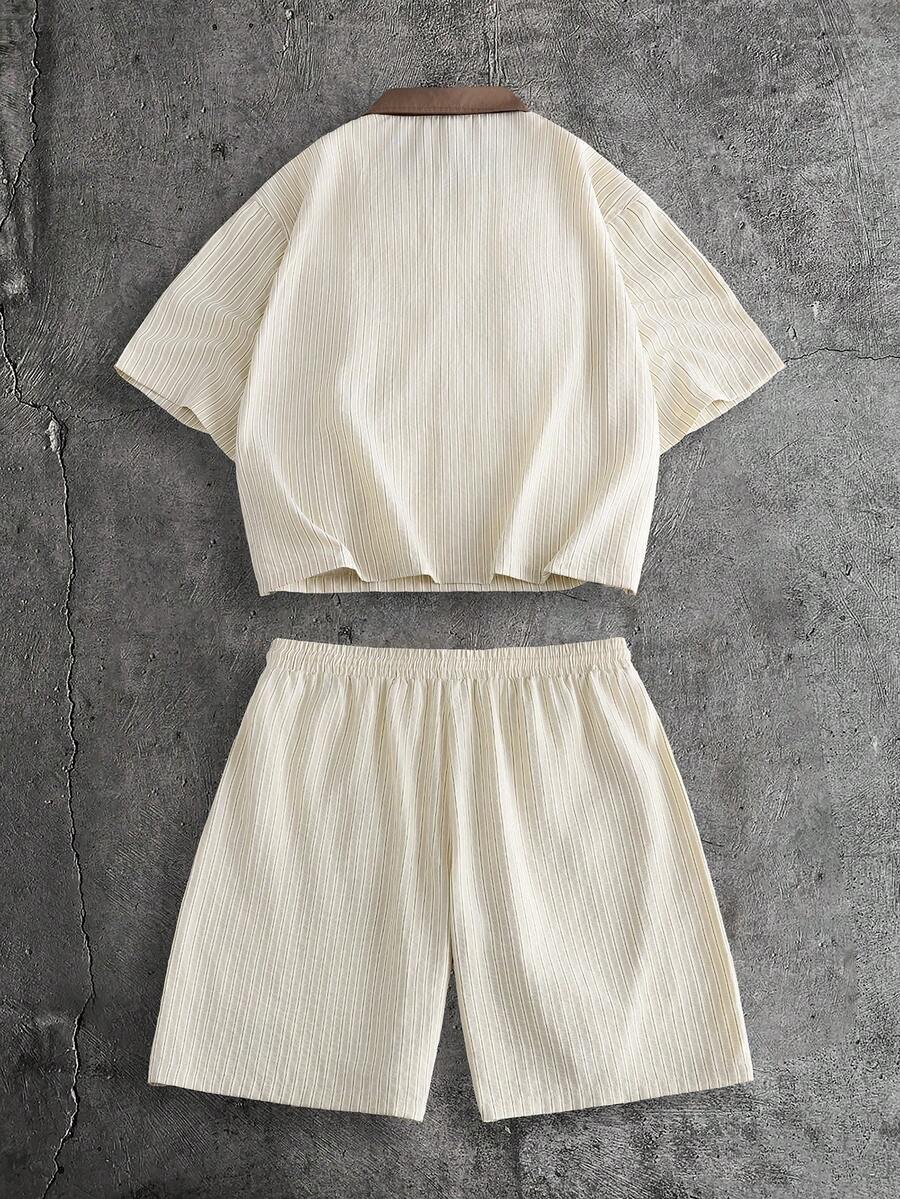 Conjunto Pavtros Studios Knit Retro Polo Shorts Set — Foto 3