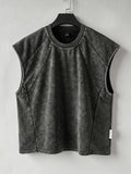 PAVTROS Regata Masculina de Verão Casual Fashion Street para Férias e Uso Diário, Estampa de Morango e Letras, Modelagem Solta, Holiday