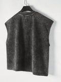 PAVTROS Regata Masculina de Verão Casual Fashion Street para Férias e Uso Diário, Estampa de Morango e Letras, Modelagem Solta, Holiday