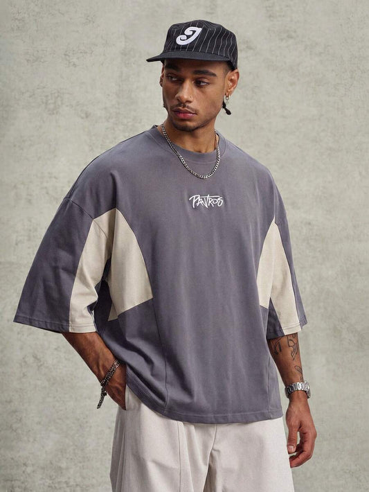 Camiseta Pavtros Colorblock Panel Grey
