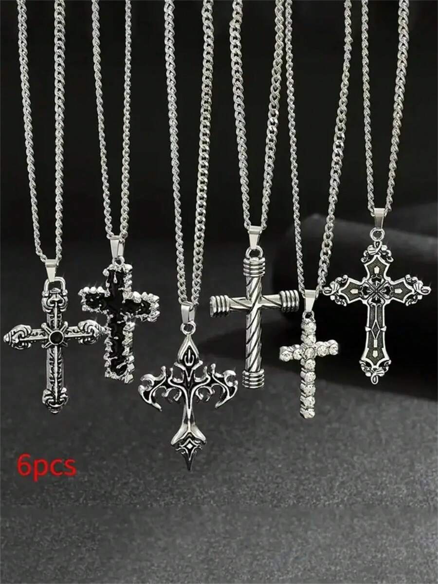 Colar Retro Cross
