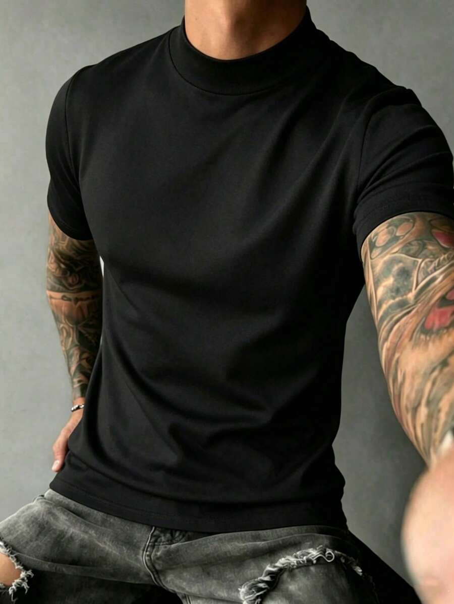 Camiseta Masculina Gola Minimal — Pavtros
