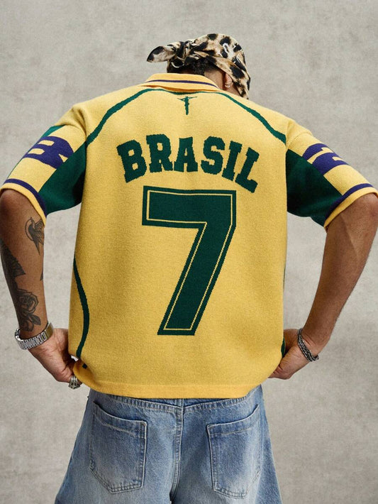 Camiseta Pavtros Studios Brasil Rio Retro Polo Tee