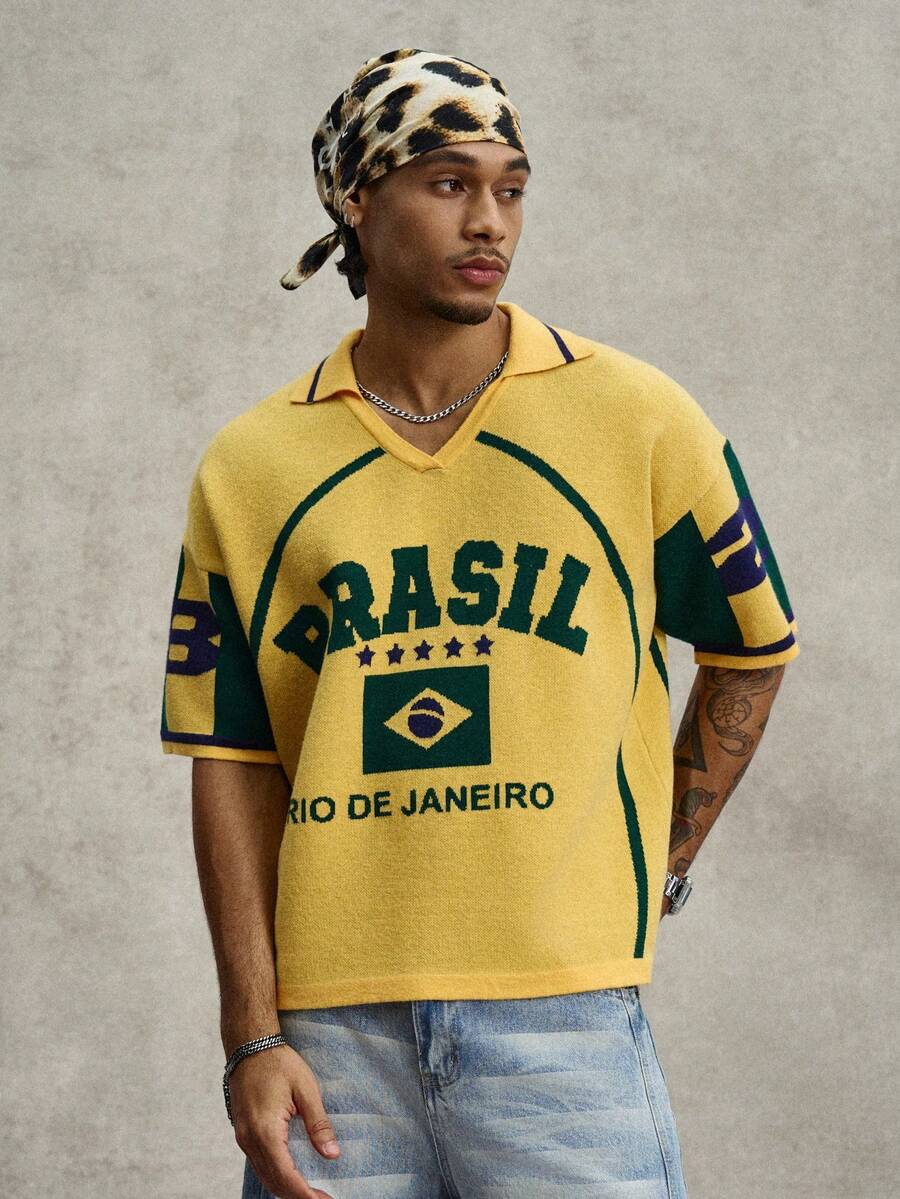 Camiseta Pavtros Studios Brasil Rio Retro Polo - foto 3