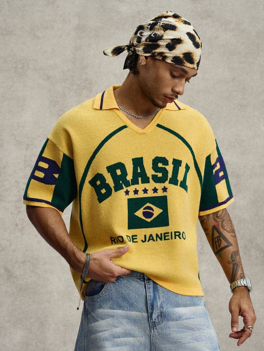 Camiseta Pavtros Studios Brasil Rio Retro Polo - foto 4