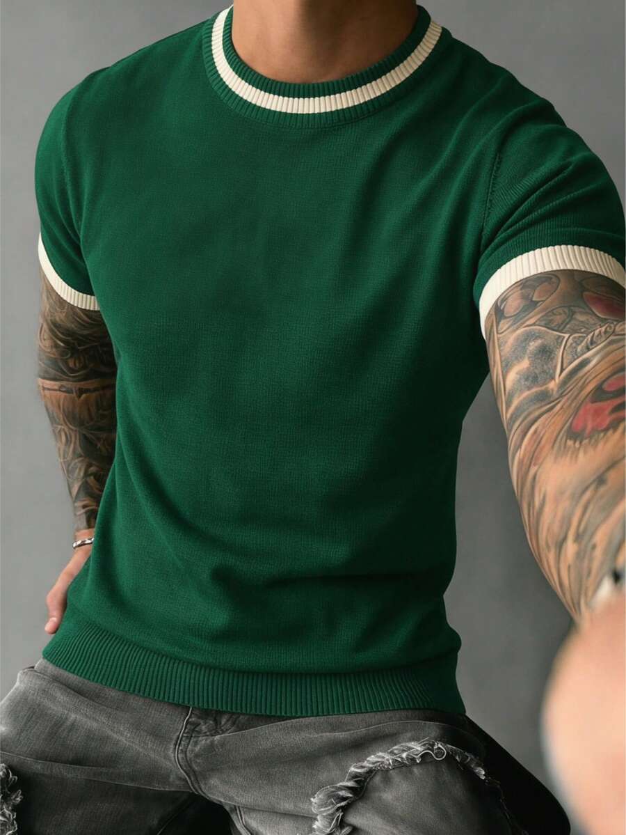 Camiseta Pavtros Listrada Minimalista
