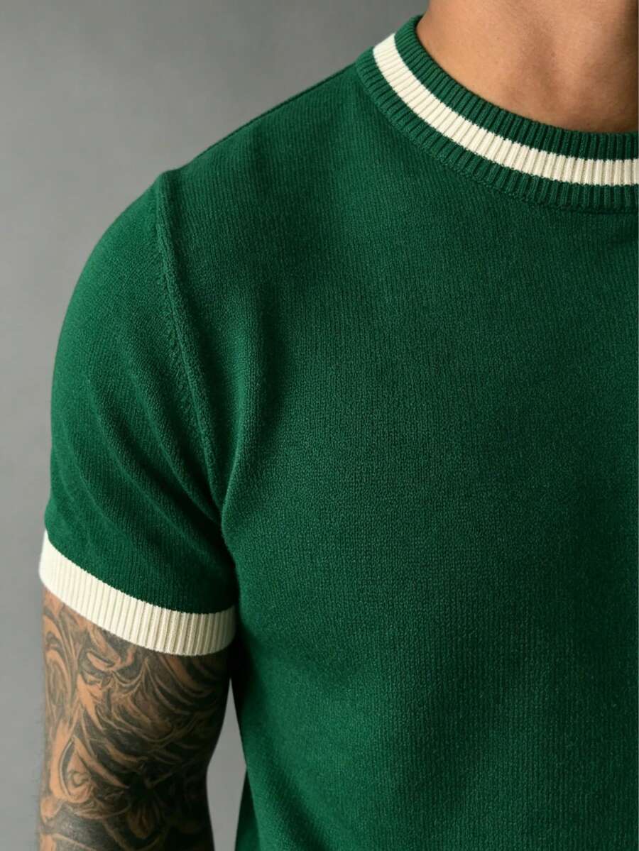 Camiseta Pavtros Listrada Minimalista