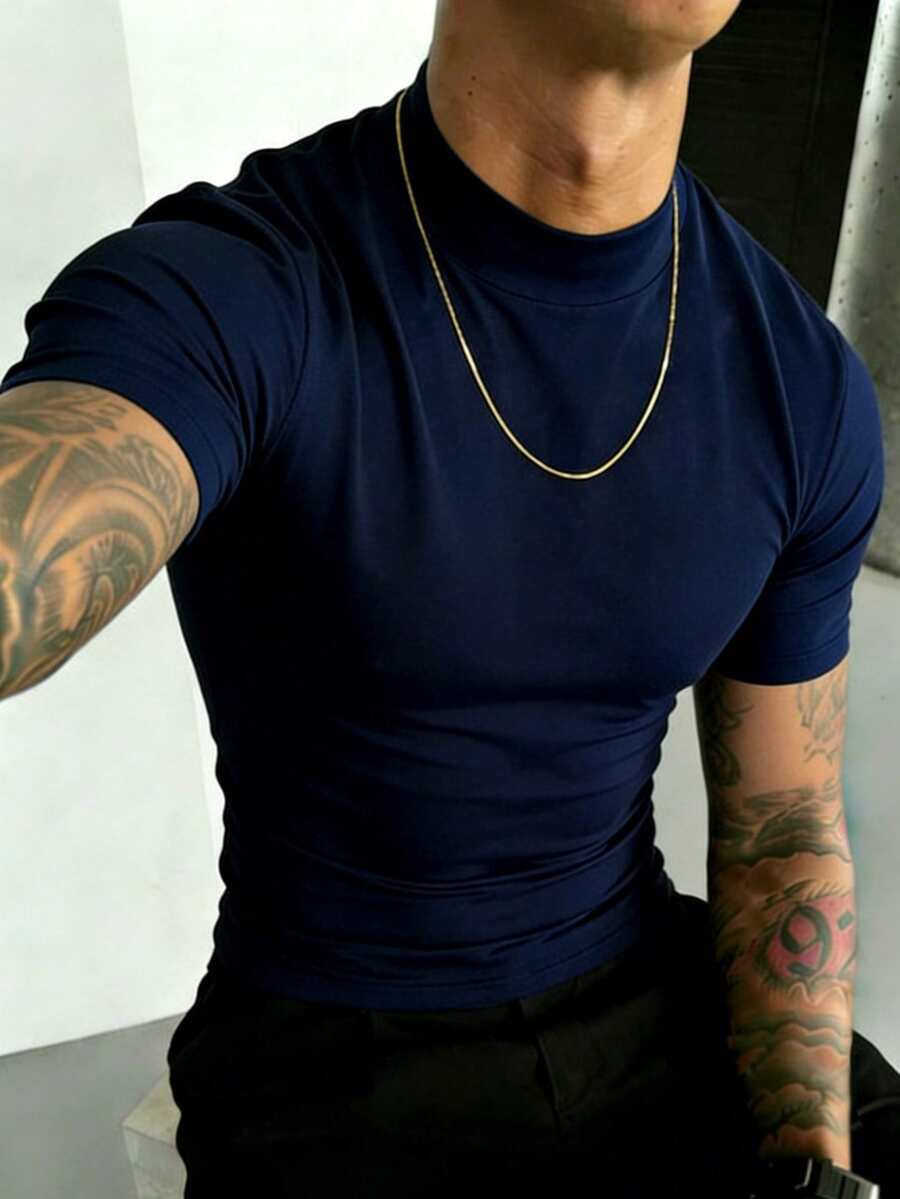 Camiseta Premium Masculina Gola Minimal — Pavtros