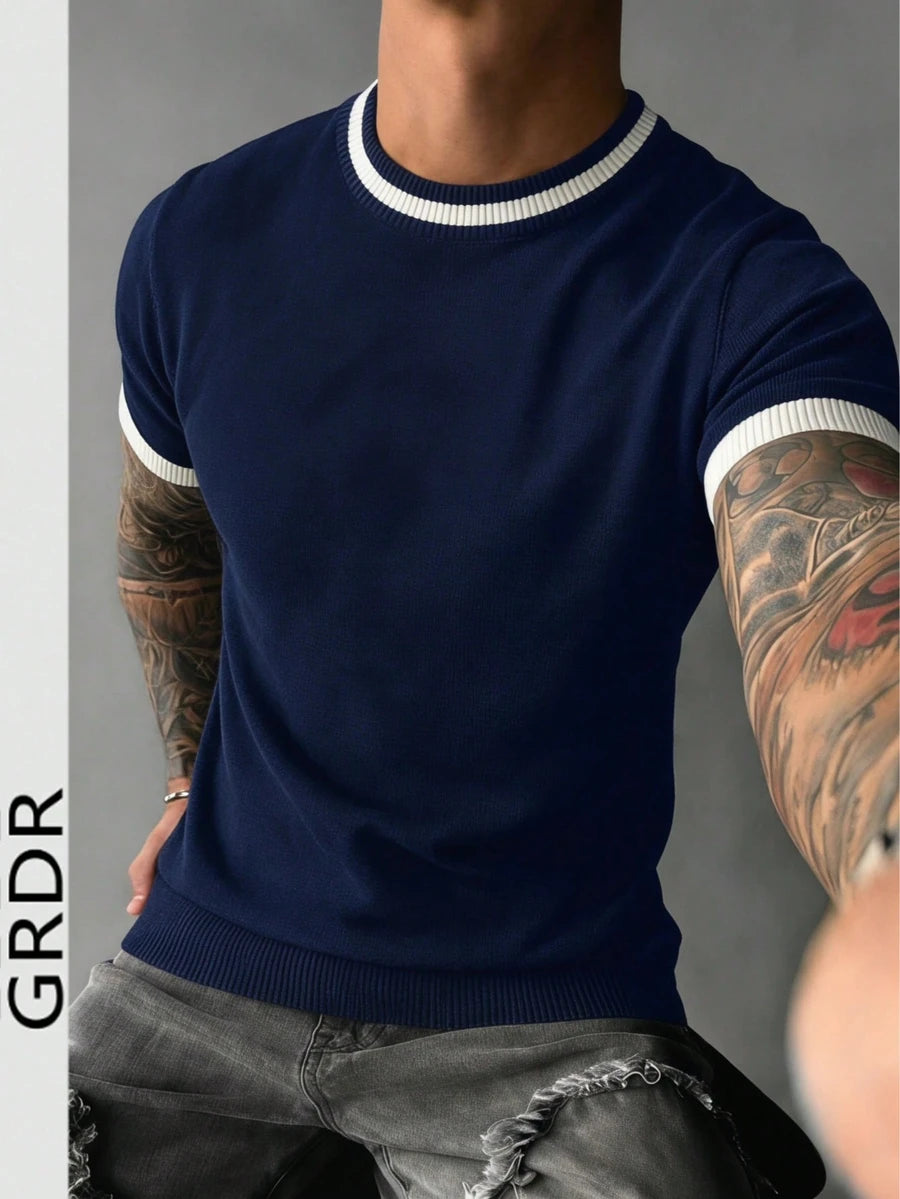 Camiseta Pavtros Listrada Minimalista