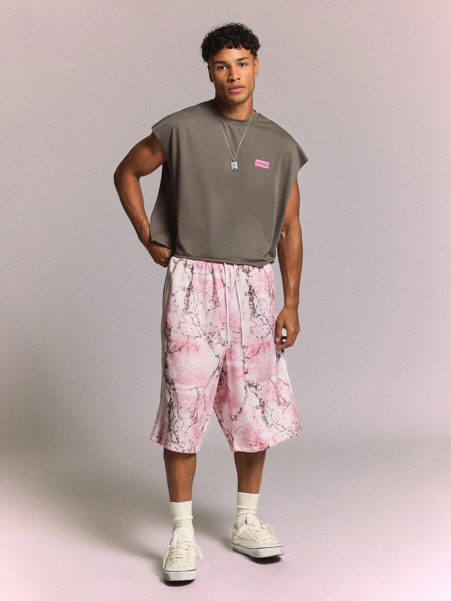 Bermuda Pavtros Studios Sakura Blossom Mesh Jorts