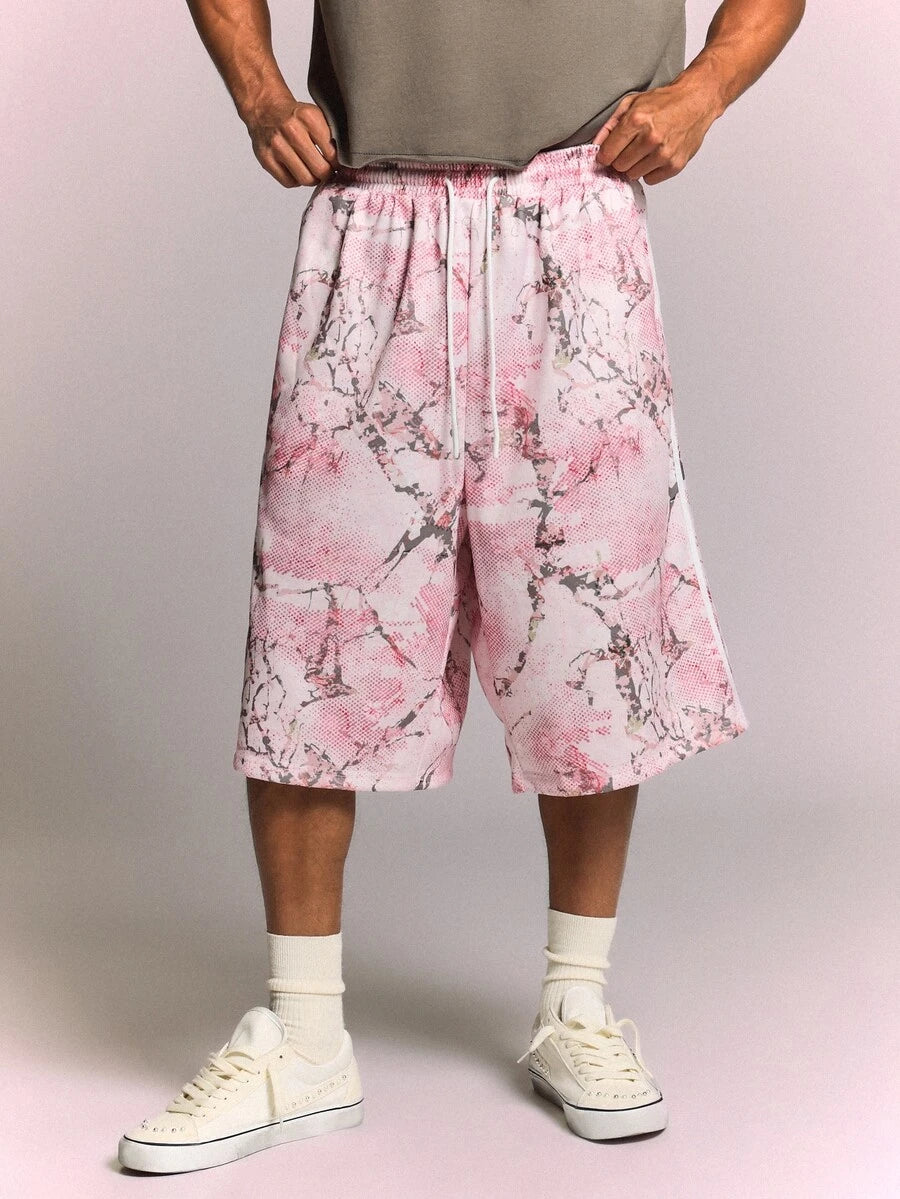 Bermuda Pavtros Studios Sakura Blossom Mesh Jorts — Foto 4