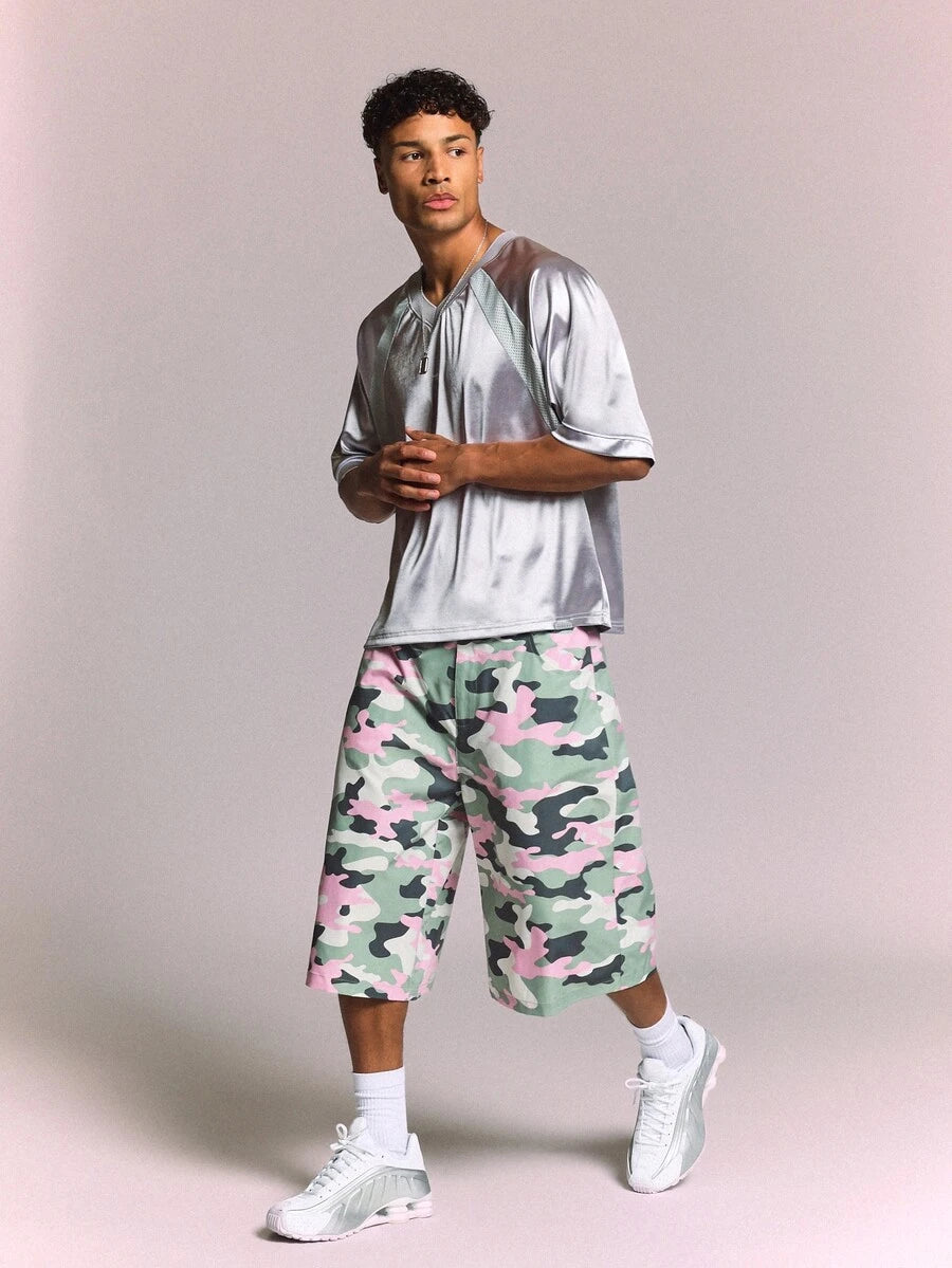 Bermuda Pavtros Studios Pastel Camo Baggy Jorts - foto 1