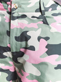 SUMWON Shorts Camufladas Masculinas de Perna Larga e Folgada com Bolsos Traseiros, Estilo de Rua de Verão