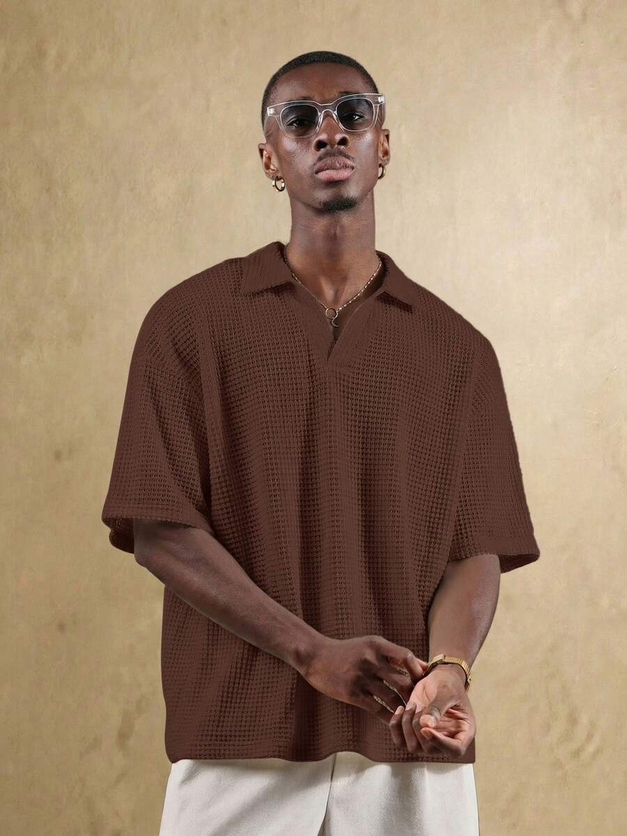 Camisa Polo Pavtros Studios Waffle Knit Polo — Foto 31