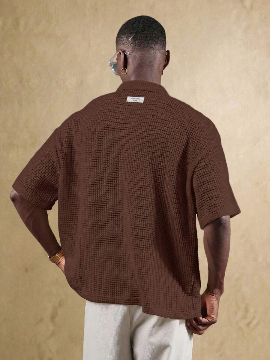 Camisa Polo Pavtros Studios Waffle Knit Polo — Foto 32