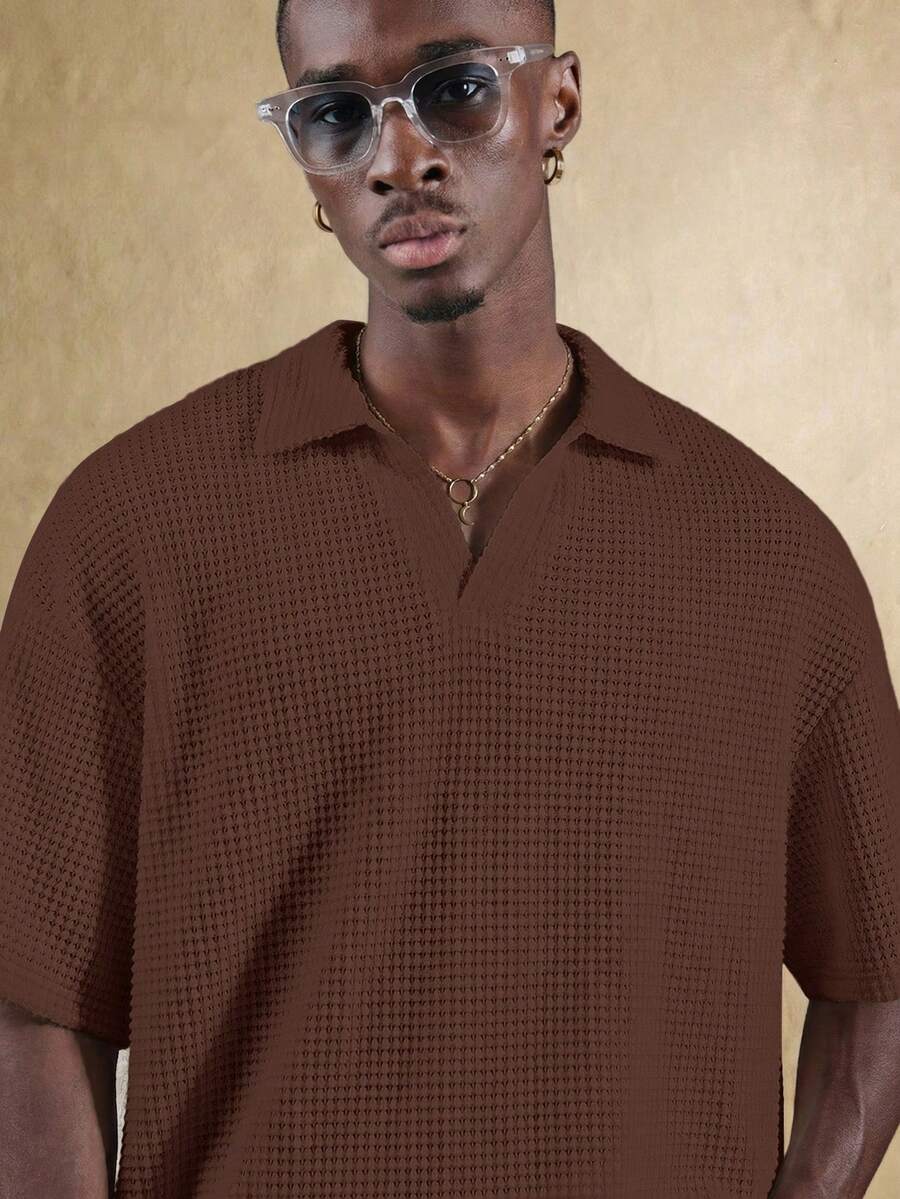 Camisa Polo Pavtros Studios Waffle Knit Polo — Foto 33