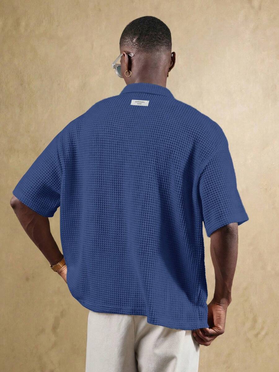 Camisa Polo Pavtros Studios Waffle Knit Polo — Foto 37