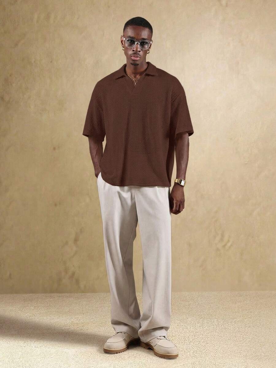 Camisa Polo Pavtros Studios Waffle Knit Polo — Foto 34