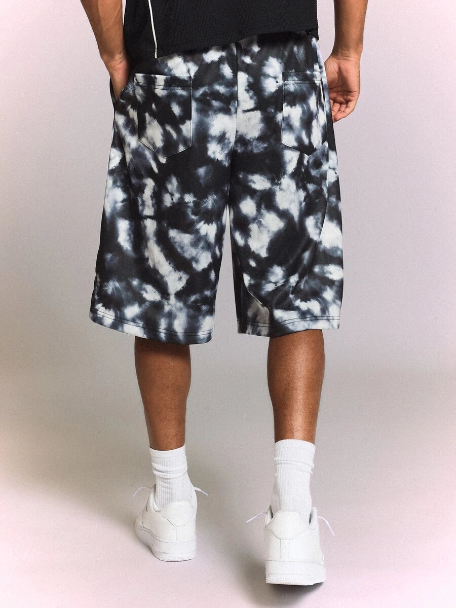 Bermuda Pavtros Studios Dark Tie-Dye Track Jorts