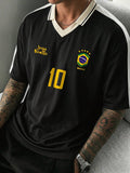 Camisa Polo Pavtros Studios Joga Bonito Black Jersey