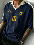 Camisa Polo Pavtros Studios Joga Bonito Black Jersey