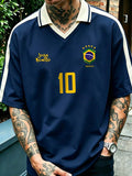 Camisa Polo Pavtros Studios Joga Bonito Black Jersey