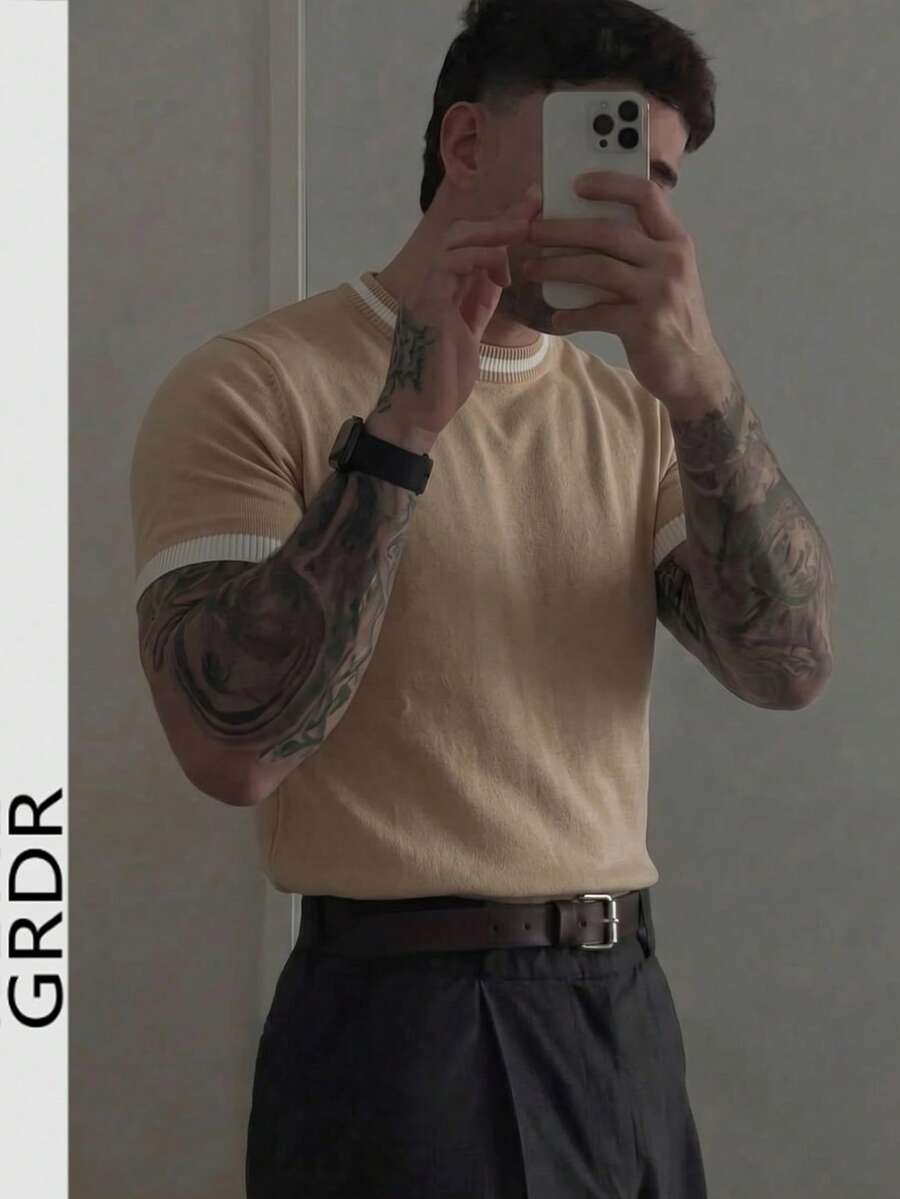 Camiseta Pavtros Listrada Minimalista