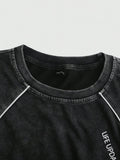 PAVTROS Regata Masculina de Verão Casual Fashion Street para Férias e Uso Diário, Estampa de Morango e Letras, Modelagem Solta, Holiday