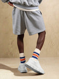 SUMWON Shorts Esportivos Essenciais de Entreperna Caída, Caimento Solto, Confortáveis, Shorts de Moletom Casuais, Roupas Esportivas, Desempenho, Básico, Valor, Verão Diário